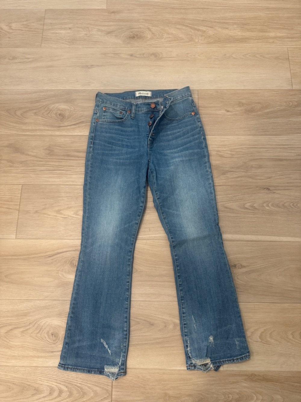 Maxwell Classic Blue Women's Demi Bootcut Jeans - Mid Wash size 26